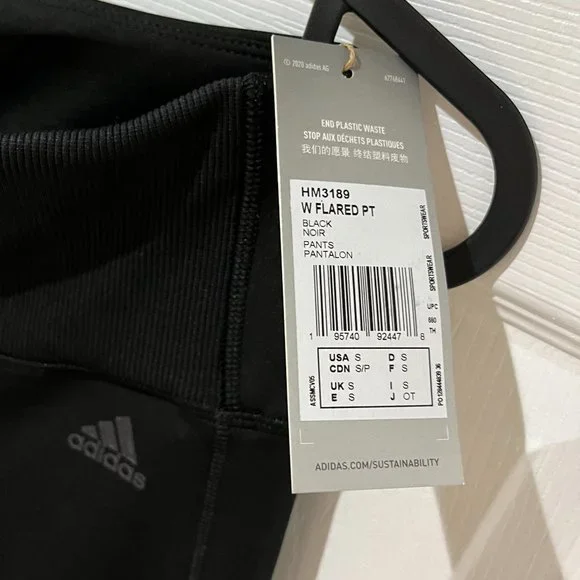 Adidas Hyperglam Flared Rib Pants - Picture 6 of 8